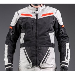 Nordcode Μπουφάν Μηχανής Dune oversize Ανδρικό Καλοκαιρινό γκρι/κόκκινο Level 2